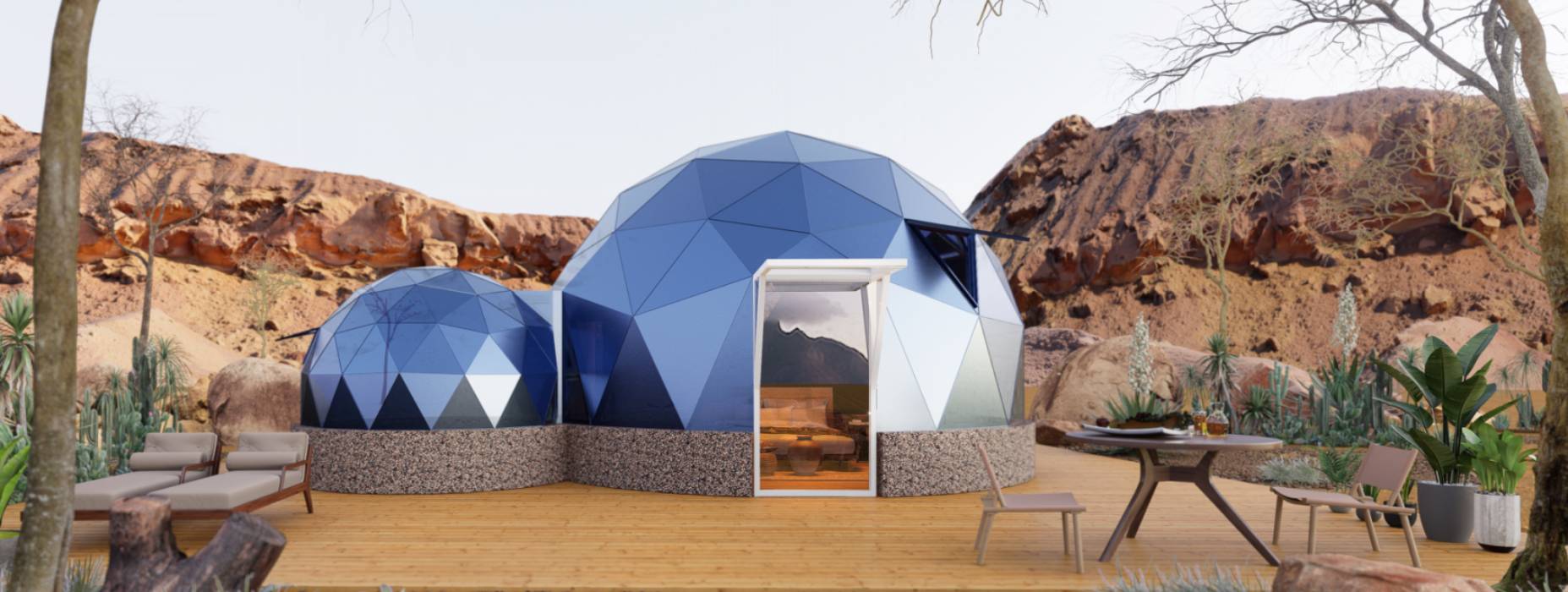 哈巴河县球形智能光伏玻璃星空房